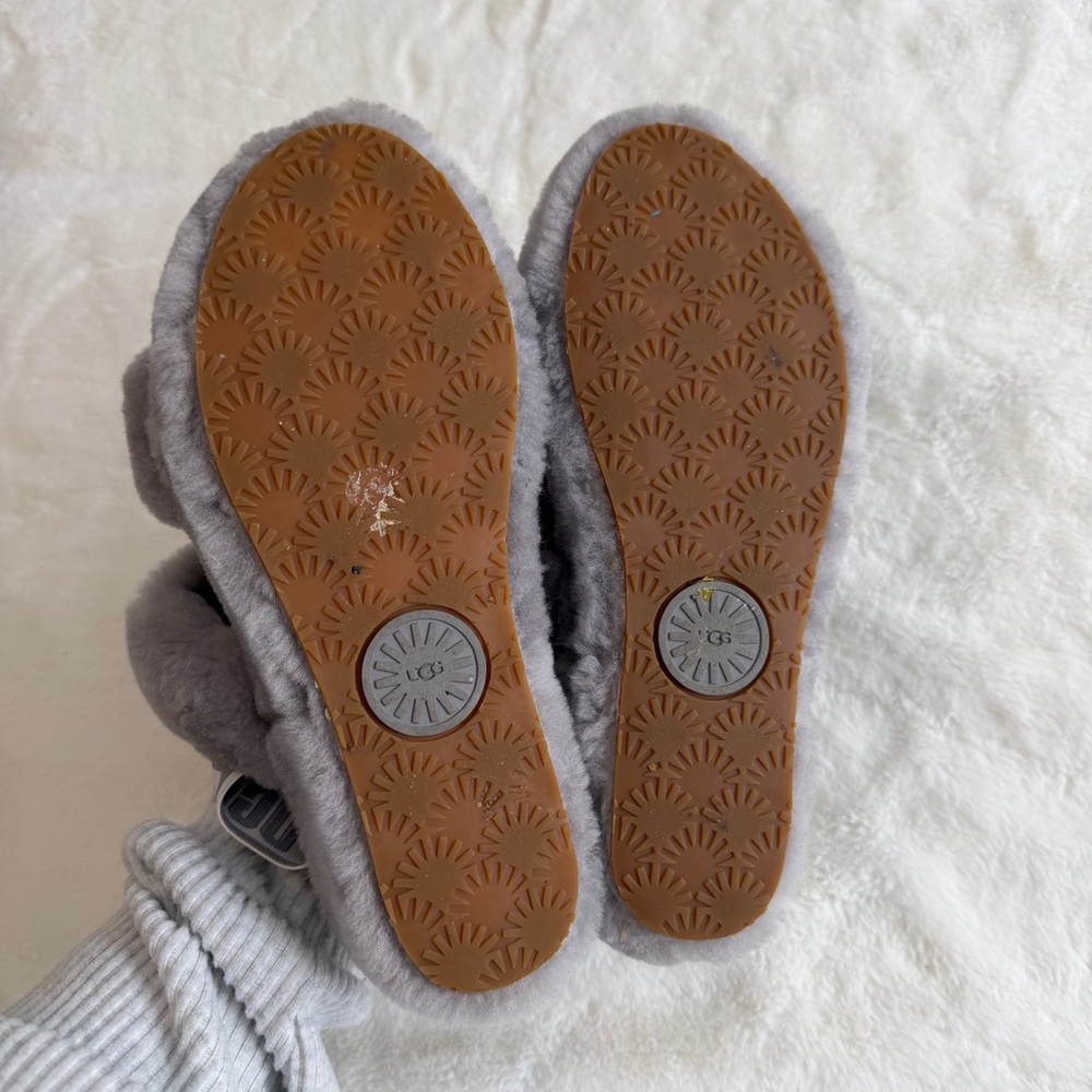 UGG Oh Yeah Slippers Gray/Purple Size 8 - Picture 4 of 11